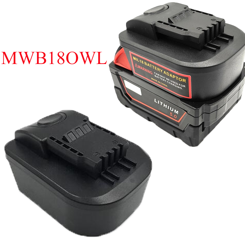 Power Tools Milwaukee - Batterieadapter-Konverter MWB18OWL für Worx 4-polige orangefarbene