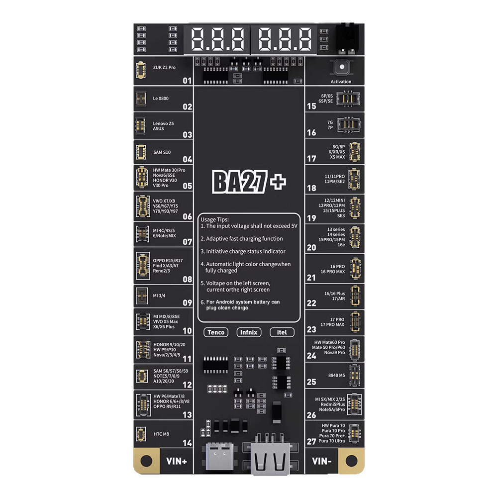 Power Tools Plus - BA27 Plus Aktivierungstest-Board: Schnelles Laden und