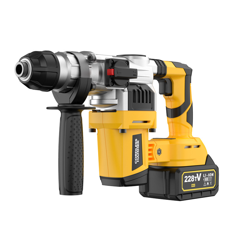 Power Tools China - 21V Lithium Bürstenloser Bohrhammer Kabelloser Beton-Schlagbohrer