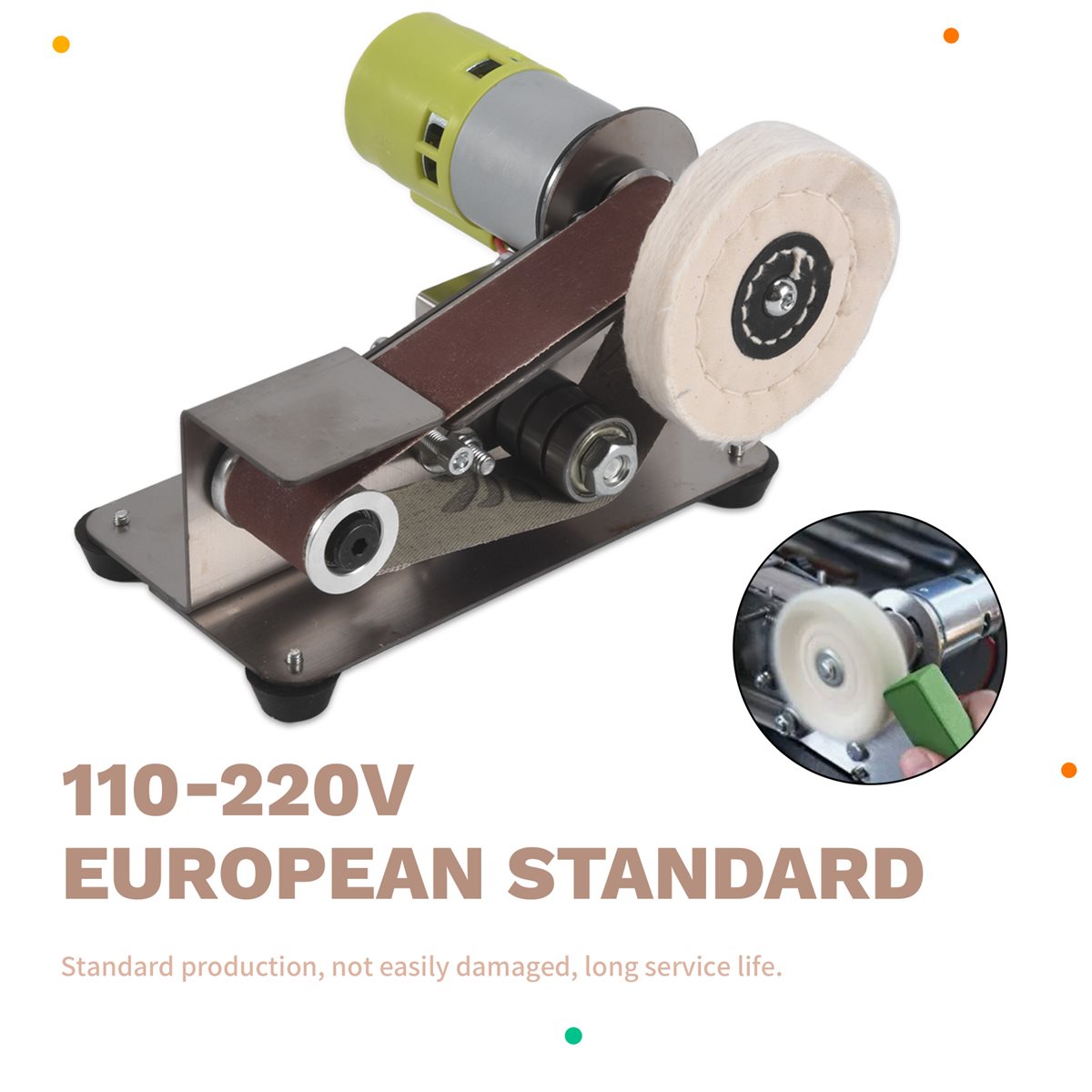 Power Tools Mall - MALL EU-Stecker, Bandschleifer, Elektrischer Messerschärfer mit