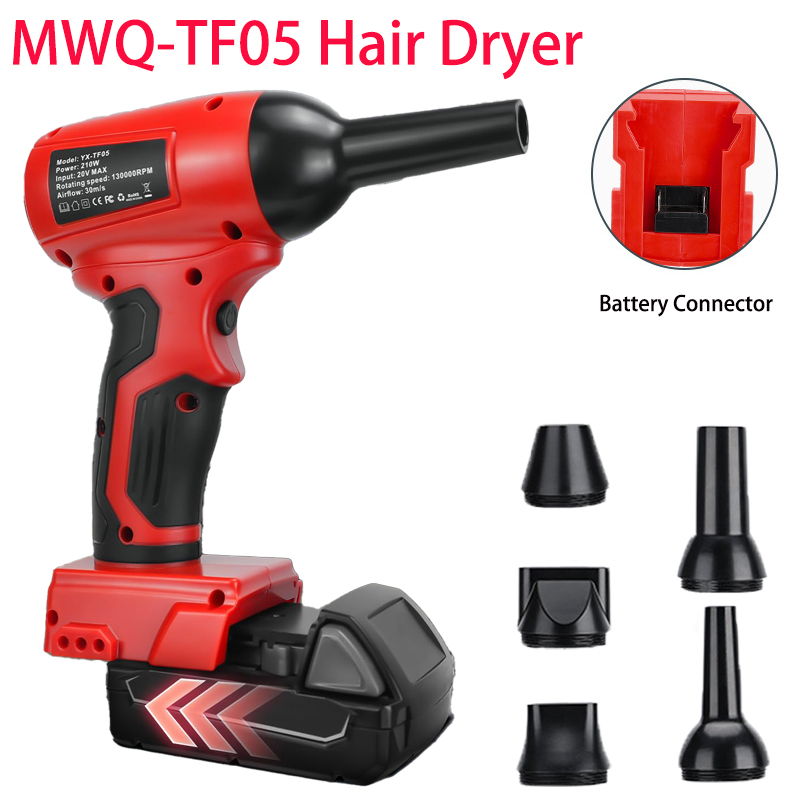 Power Tools Milwaukee - Elektrisches kabelloses Turbogebläse, heftiges Gebläse, Handstrahlventilator,