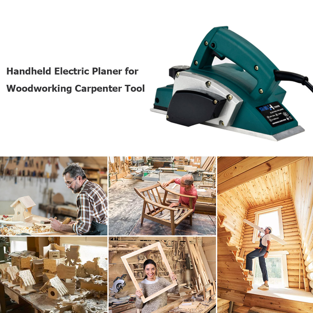 Planer Handheld Electric - Handgehaltener Elektrischer Hobel Multifunktions-Holzhobel Fasenhobel Elektrowerkzeug
