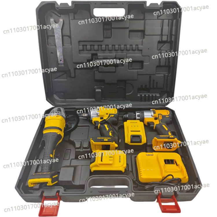 Kit Power Tools - Winkelschleifer & Elektrobohrer Kombi-Set - 3-teiliges