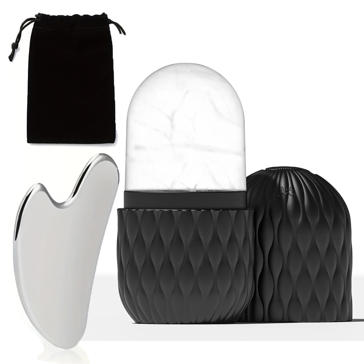 Kit Power Tools - Eisroller & Edelstahl Gua Sha Set
