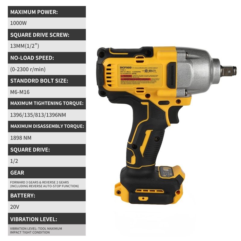 Bürstenloser Akku-Schlagschrau – Power Tools In Construction Bewertung und Preis