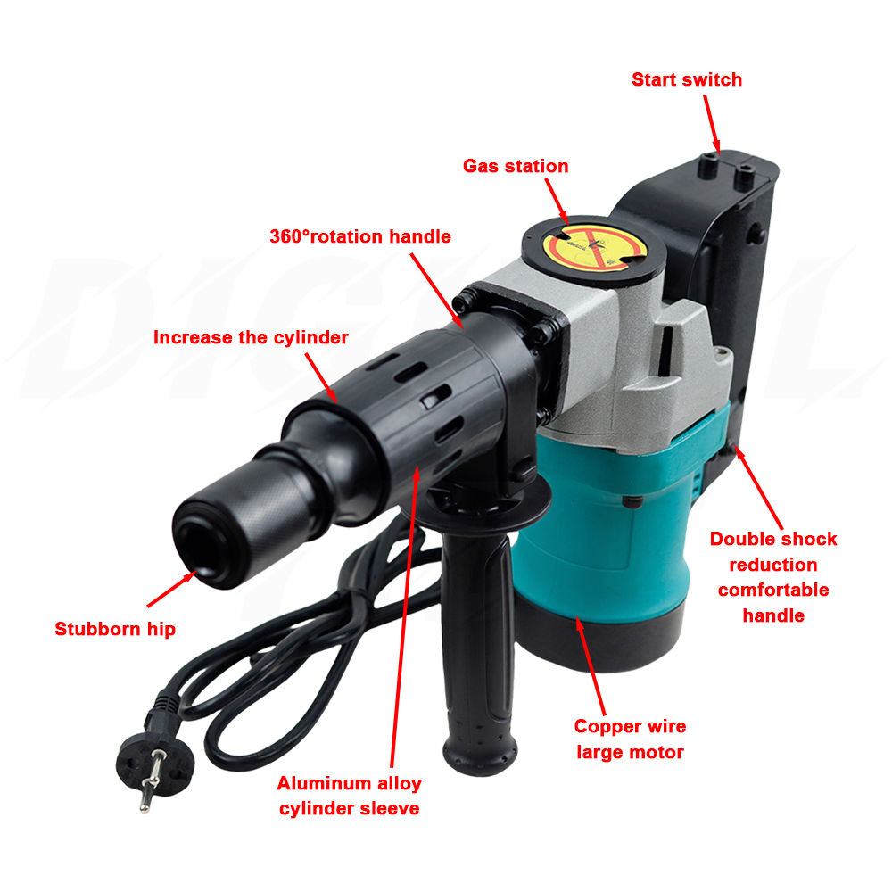 1200W Hochleistungs-Elektroham – Power Tools Hammer Bewertung und Preis