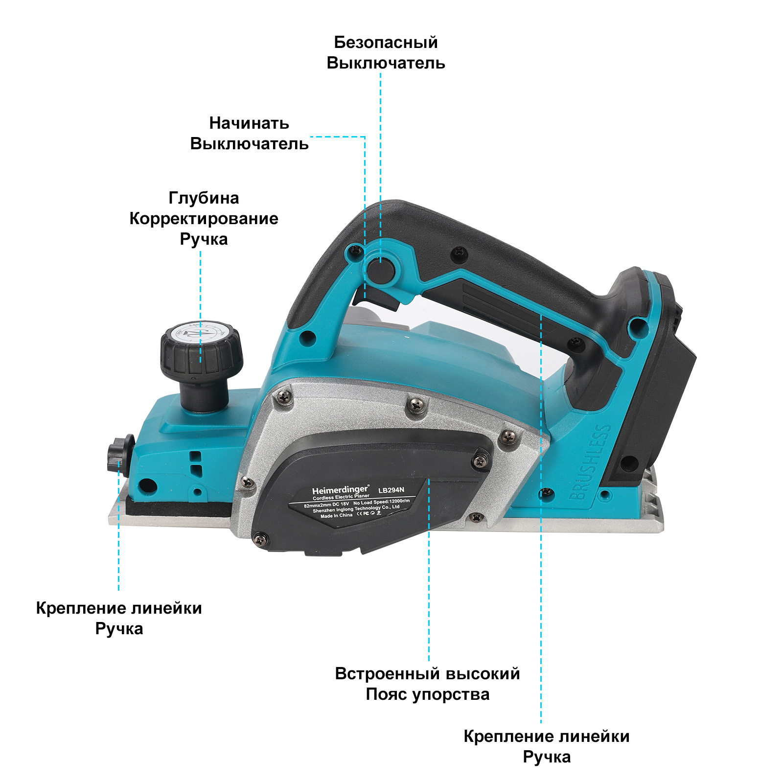 Heimerdinger 18 V wiederauflad – Planer Handheld Electric Bewertung und Preis