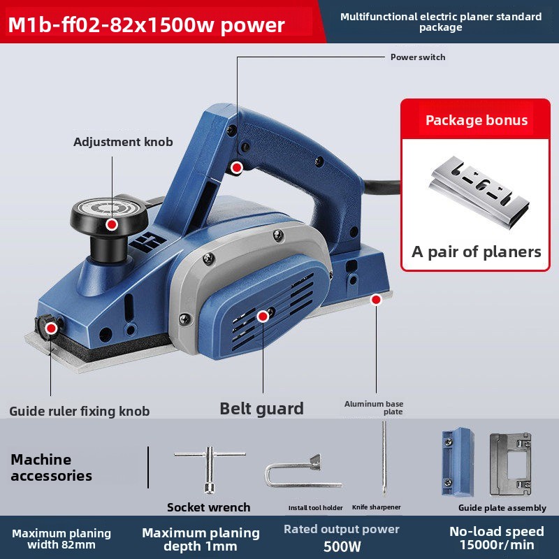 500W Elektrischer Hobel Tragba – Planer Handheld Electric Bewertung und Preis